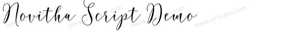 Novitha Script-Demo字体转换